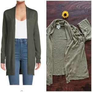 Vintage Linea by Louis Dell Olio Open Green Cardigan 💚